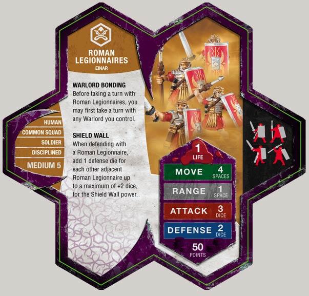 Heroscape Roman Legionnaire Card